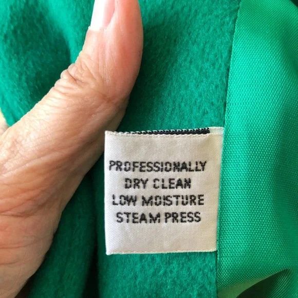 Vintage Kelly Green Wool Oversized Tailored Long Maxi Coat L - Picture 5 of 12